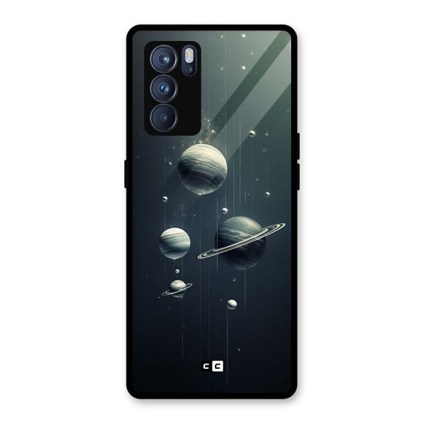 Hanging Planets Glass Back Case for Oppo Reno6 Pro 5G