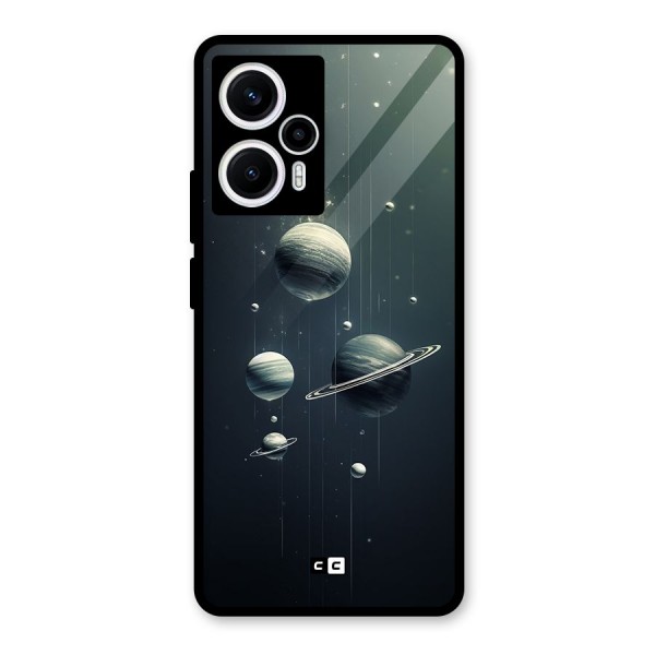 Hanging Planets Glass Back Case for Poco F5