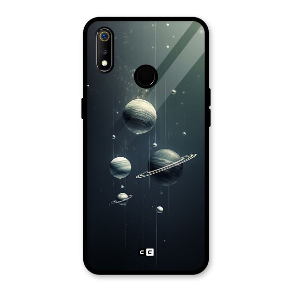 Hanging Planets Glass Back Case for Realme 3