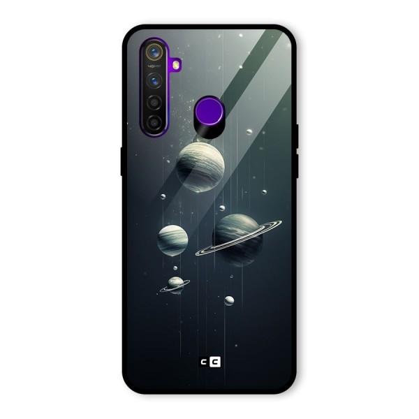 Hanging Planets Glass Back Case for Realme 5 Pro