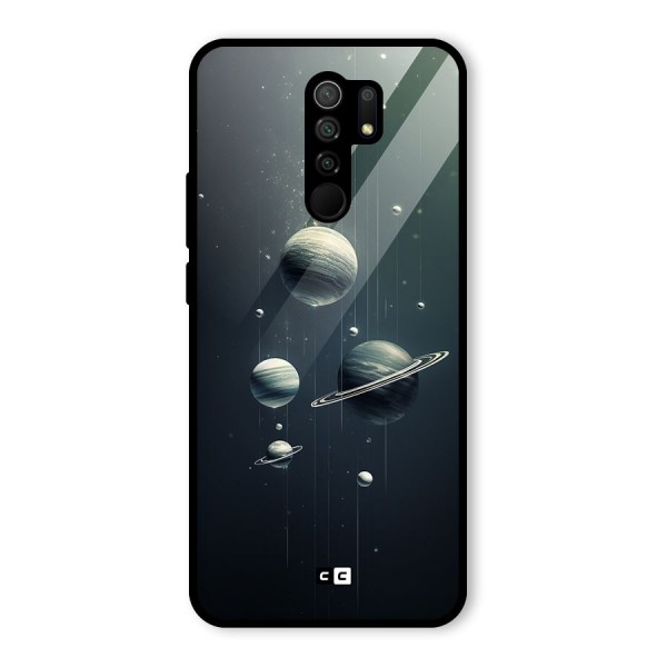 Hanging Planets Glass Back Case for Redmi 9 Prime