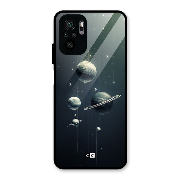 Hanging Planets Glass Back Case for Redmi Note 10