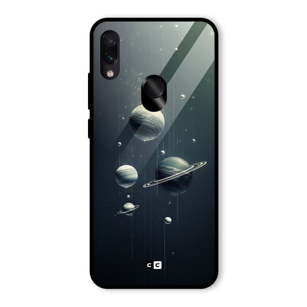 Hanging Planets Glass Back Case for Redmi Note 7S
