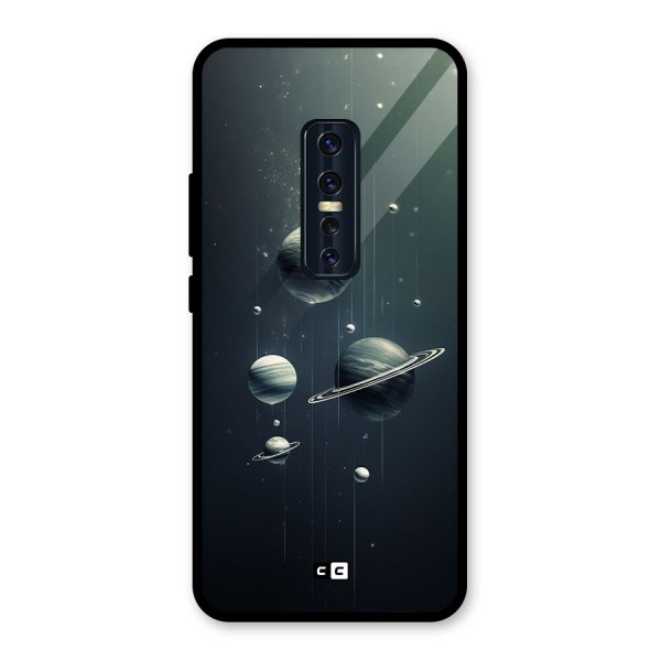 Hanging Planets Glass Back Case for Vivo V17 Pro