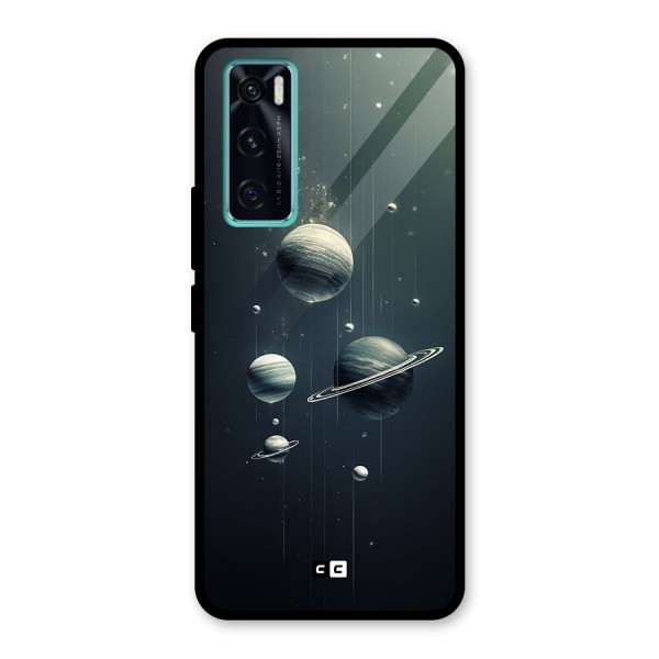 Hanging Planets Glass Back Case for Vivo V20 SE