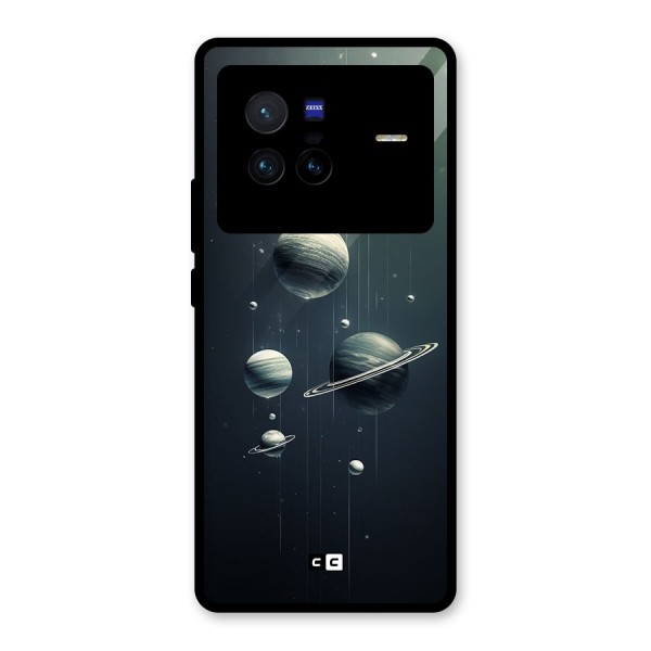 Hanging Planets Glass Back Case for Vivo X80