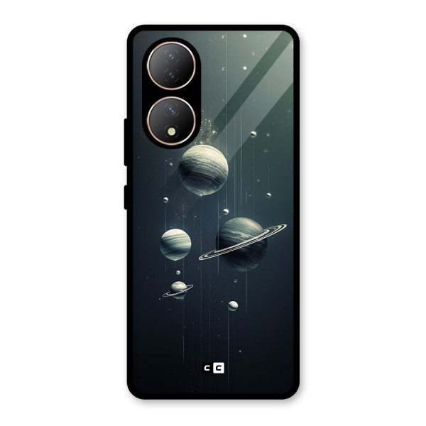 Hanging Planets Glass Back Case for Vivo Y100A