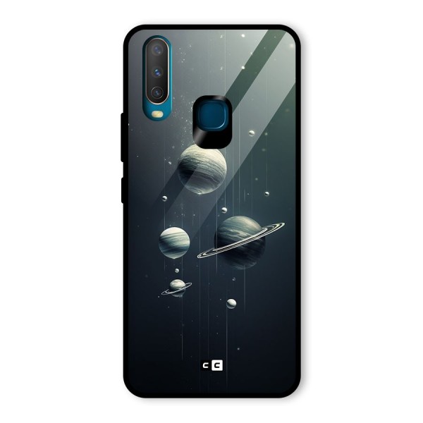 Hanging Planets Glass Back Case for Vivo Y12