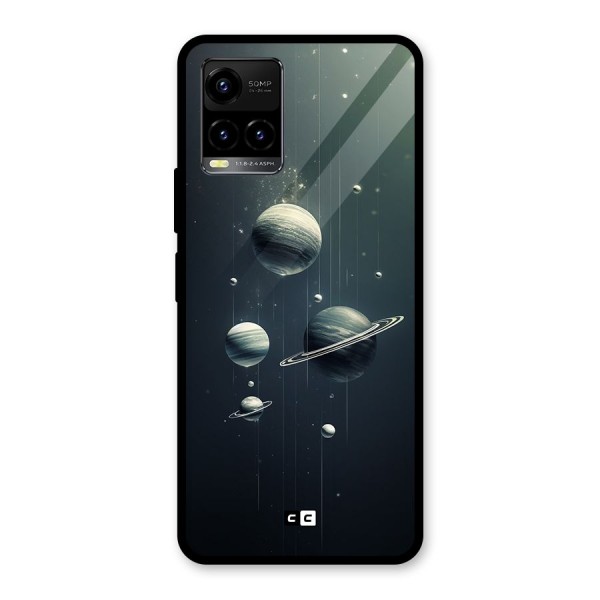 Hanging Planets Glass Back Case for Vivo Y21A