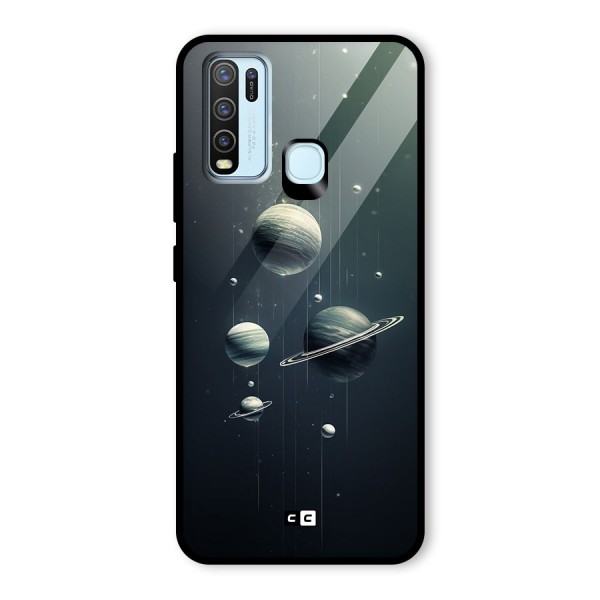 Hanging Planets Glass Back Case for Vivo Y30