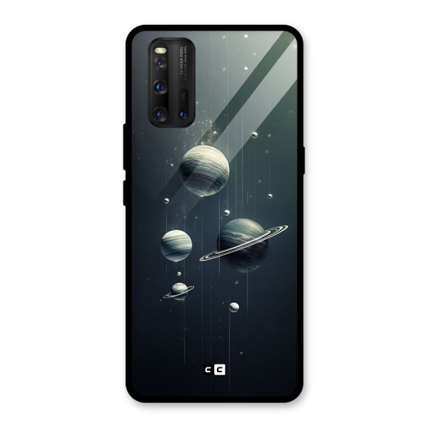 Hanging Planets Glass Back Case for Vivo iQOO 3