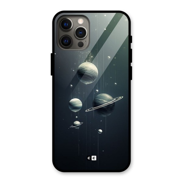 Hanging Planets Glass Back Case for iPhone 12 Pro Max