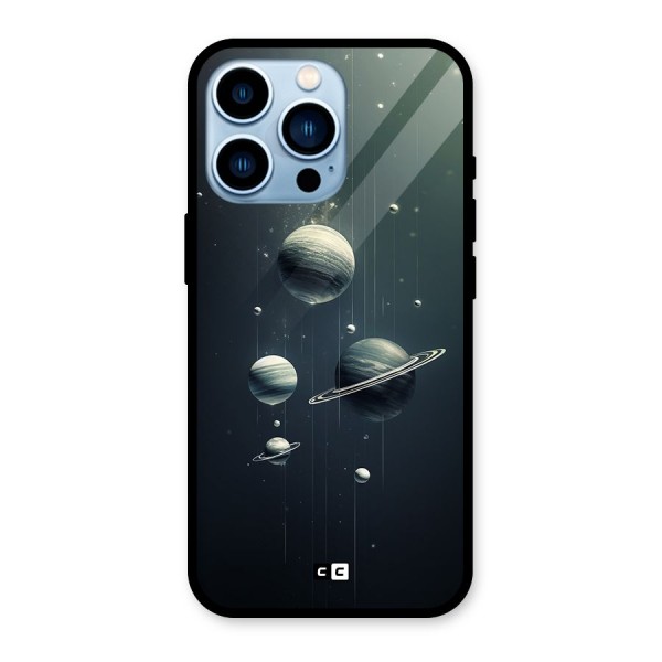Hanging Planets Glass Back Case for iPhone 13 Pro