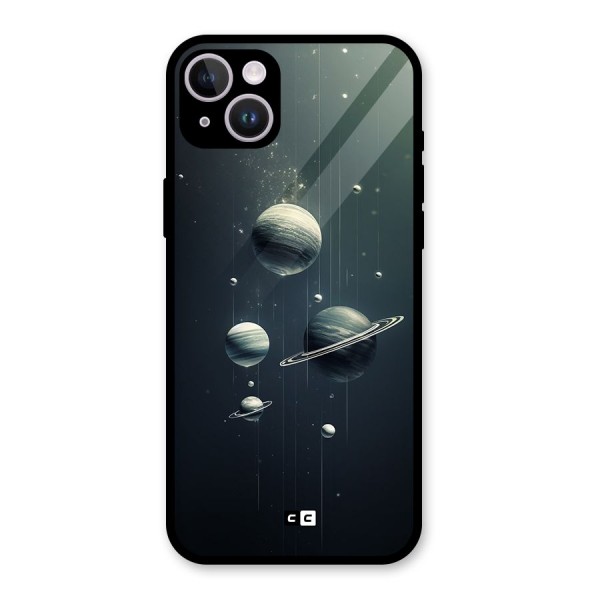 Hanging Planets Glass Back Case for iPhone 14 Plus