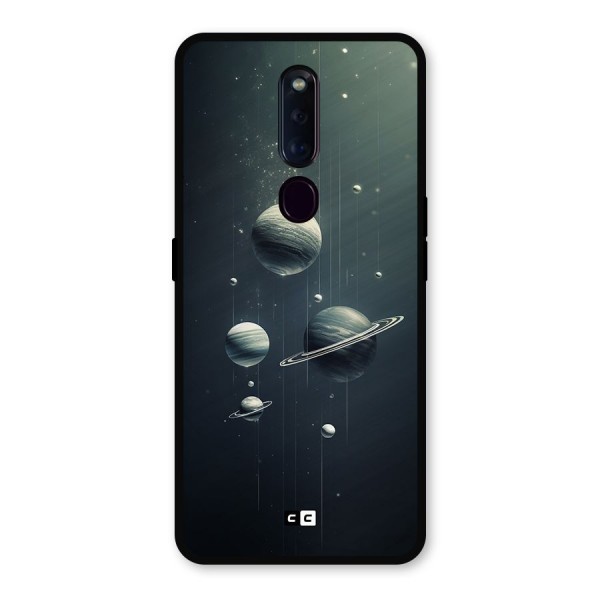 Hanging Planets Metal Back Case for Oppo F11 Pro