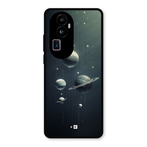 Hanging Planets Metal Back Case for Oppo Reno10 Pro Plus