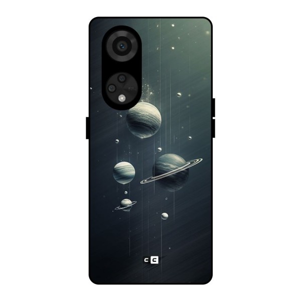 Hanging Planets Metal Back Case for Reno8 T 5G