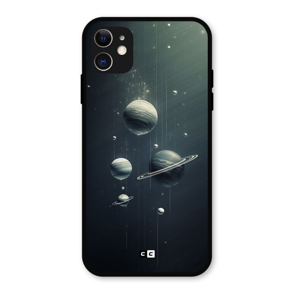 Hanging Planets Metal Back Case for iPhone 11