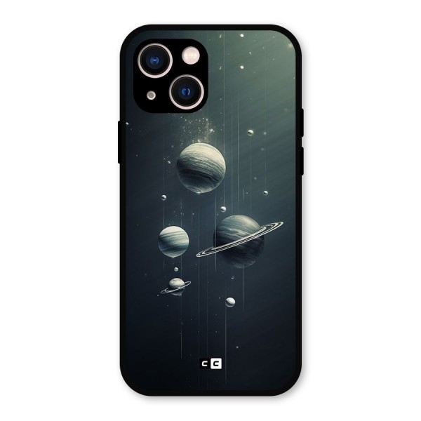 Hanging Planets Metal Back Case for iPhone 13