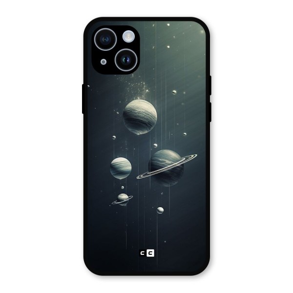 Hanging Planets Metal Back Case for iPhone 14