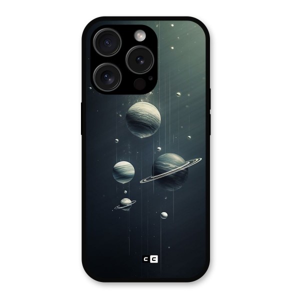 Hanging Planets Metal Back Case for iPhone 15 Pro