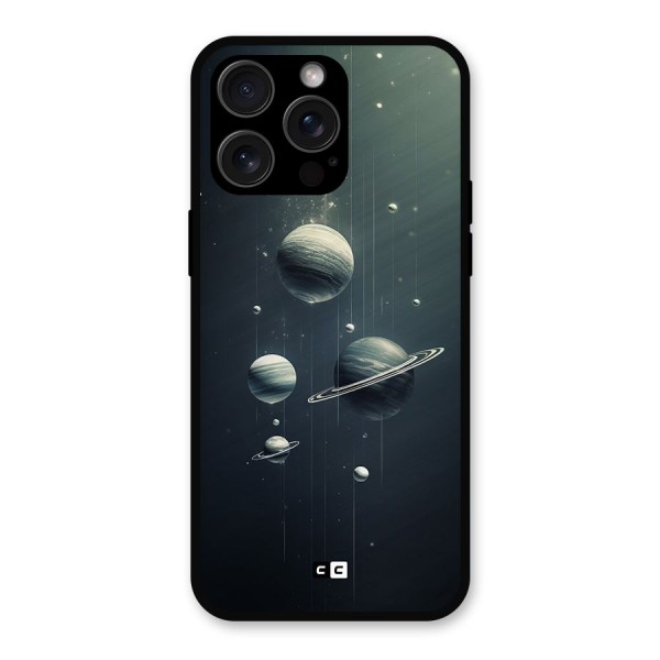 Hanging Planets Metal Back Case for iPhone 15 Pro Max