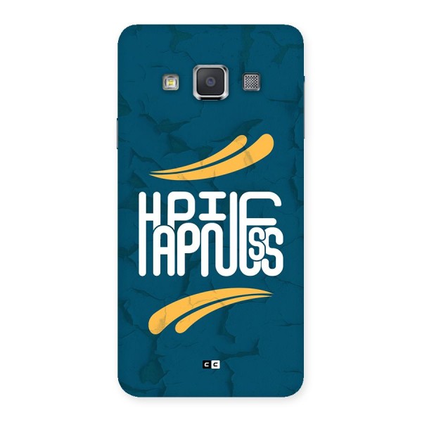 Happpiness Typography Back Case for Galaxy A3