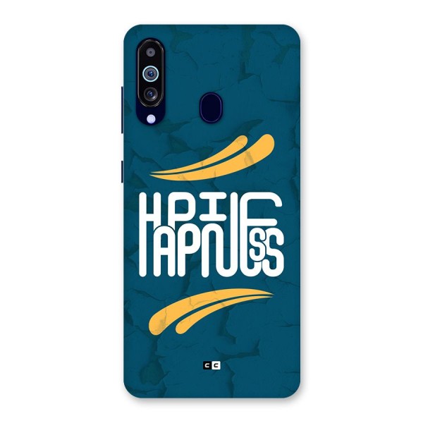 Happpiness Typography Back Case for Galaxy A60