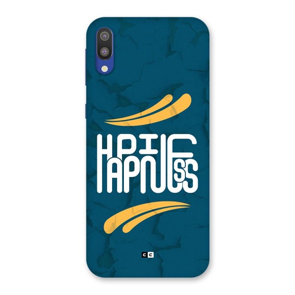 Happpiness Typography Back Case for Galaxy M10