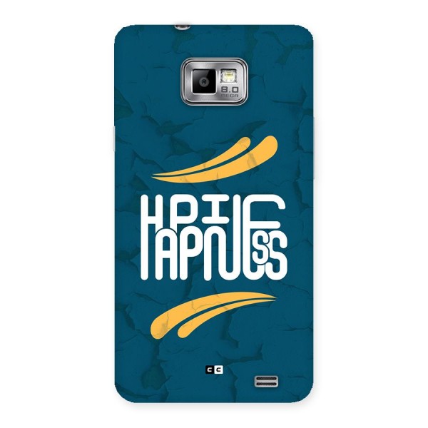 Happpiness Typography Back Case for Galaxy S2