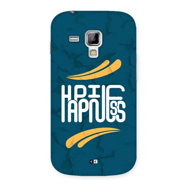 Happpiness Typography Back Case for Galaxy S Duos