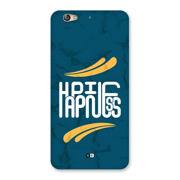 Happpiness Typography Back Case for Gionee S6