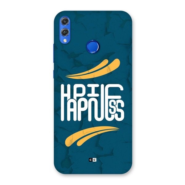 Happpiness Typography Back Case for Honor 8X