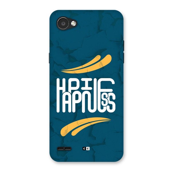Happpiness Typography Back Case for LG Q6