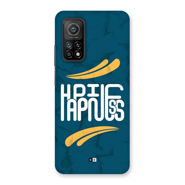 Happpiness Typography Back Case for Mi 10T 5G