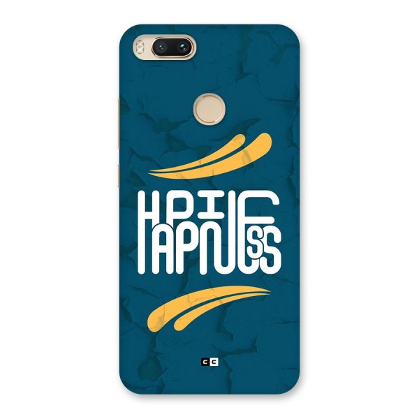 Happpiness Typography Back Case for Mi A1