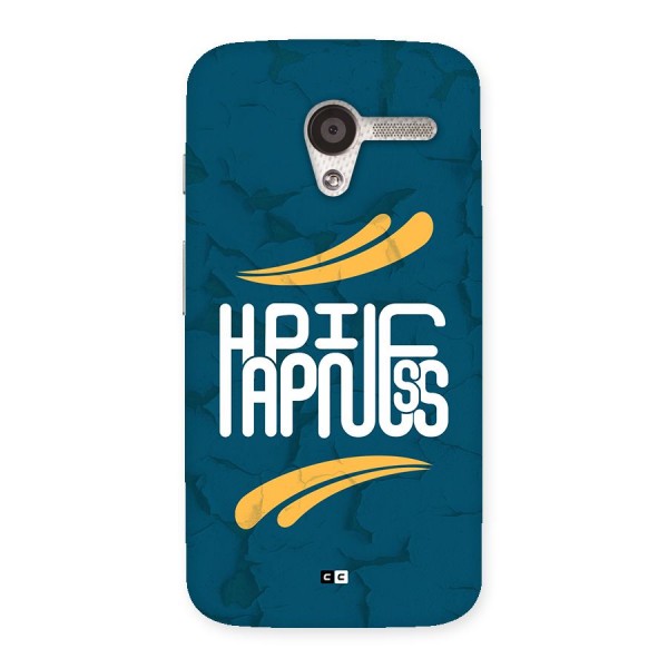 Happpiness Typography Back Case for Moto X