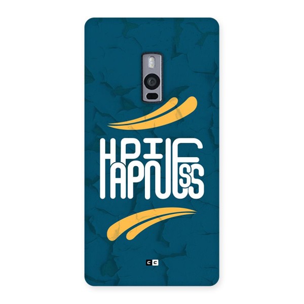Happpiness Typography Back Case for OnePlus 2