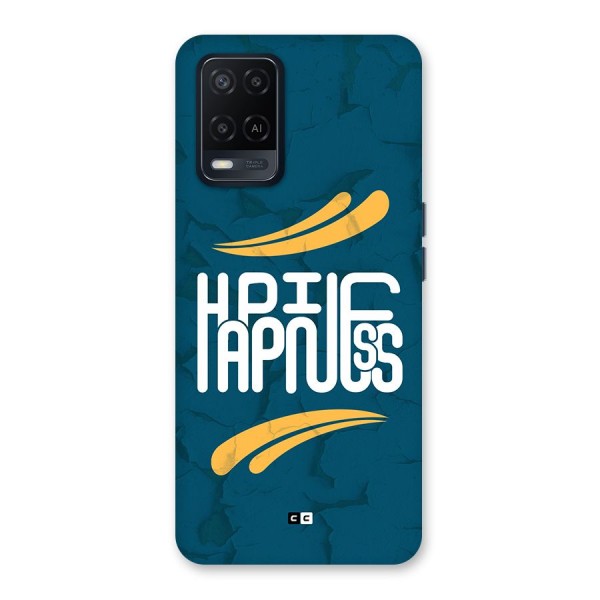 Happpiness Typography Back Case for Oppo A54