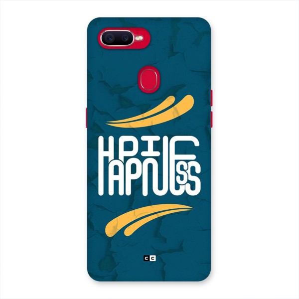 Happpiness Typography Back Case for Oppo F9 Pro