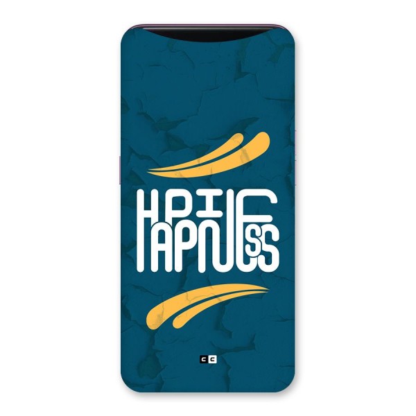 Happpiness Typography Back Case for Oppo Find X