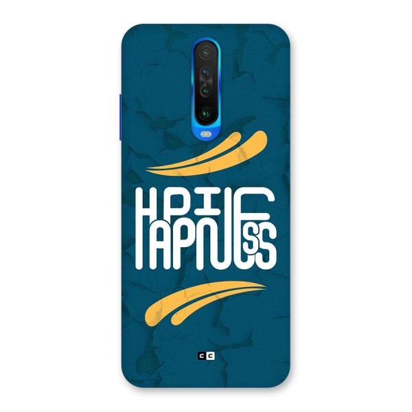 Happpiness Typography Back Case for Poco X2