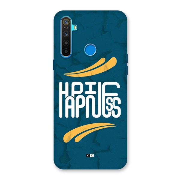 Happpiness Typography Back Case for Realme 5s