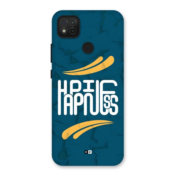 Happpiness Typography Back Case for Redmi 9