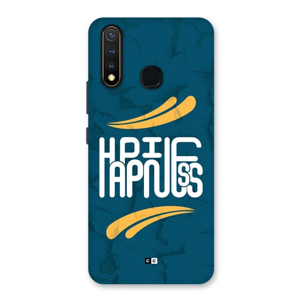 Happpiness Typography Back Case for Vivo U20