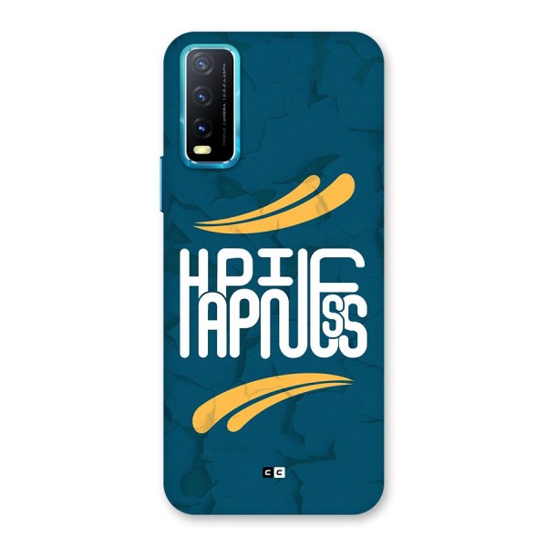 Happpiness Typography Back Case for Vivo Y12s