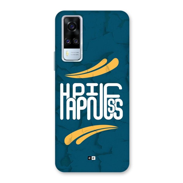 Happpiness Typography Back Case for Vivo Y51