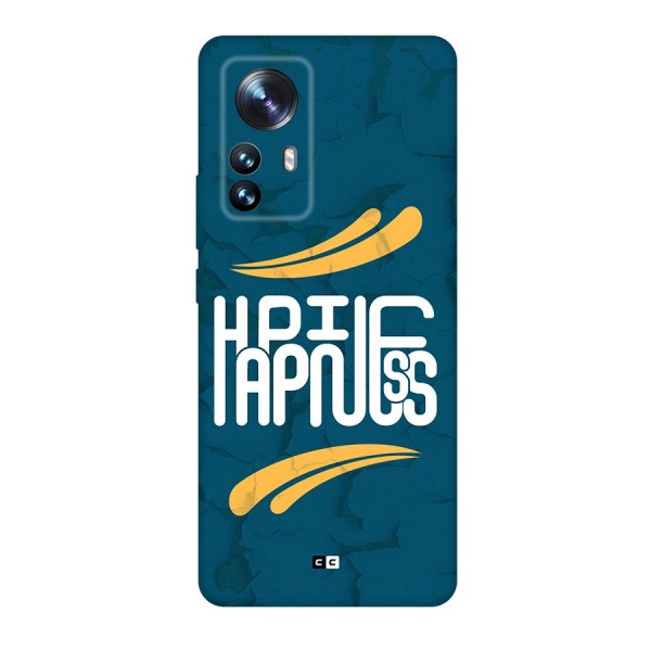 Happpiness Typography Back Case for Xiaomi 12 Pro