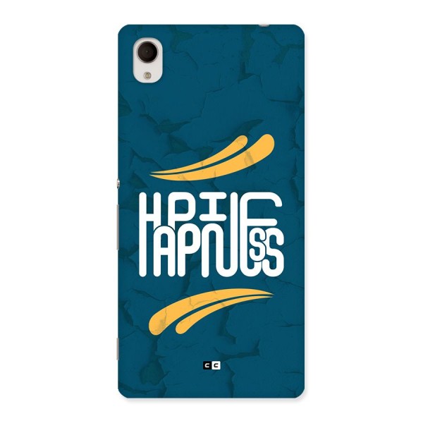 Happpiness Typography Back Case for Xperia M4 Aqua