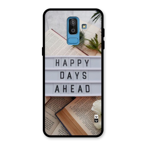 Happy Days Ahead Glass Back Case for Galaxy J8